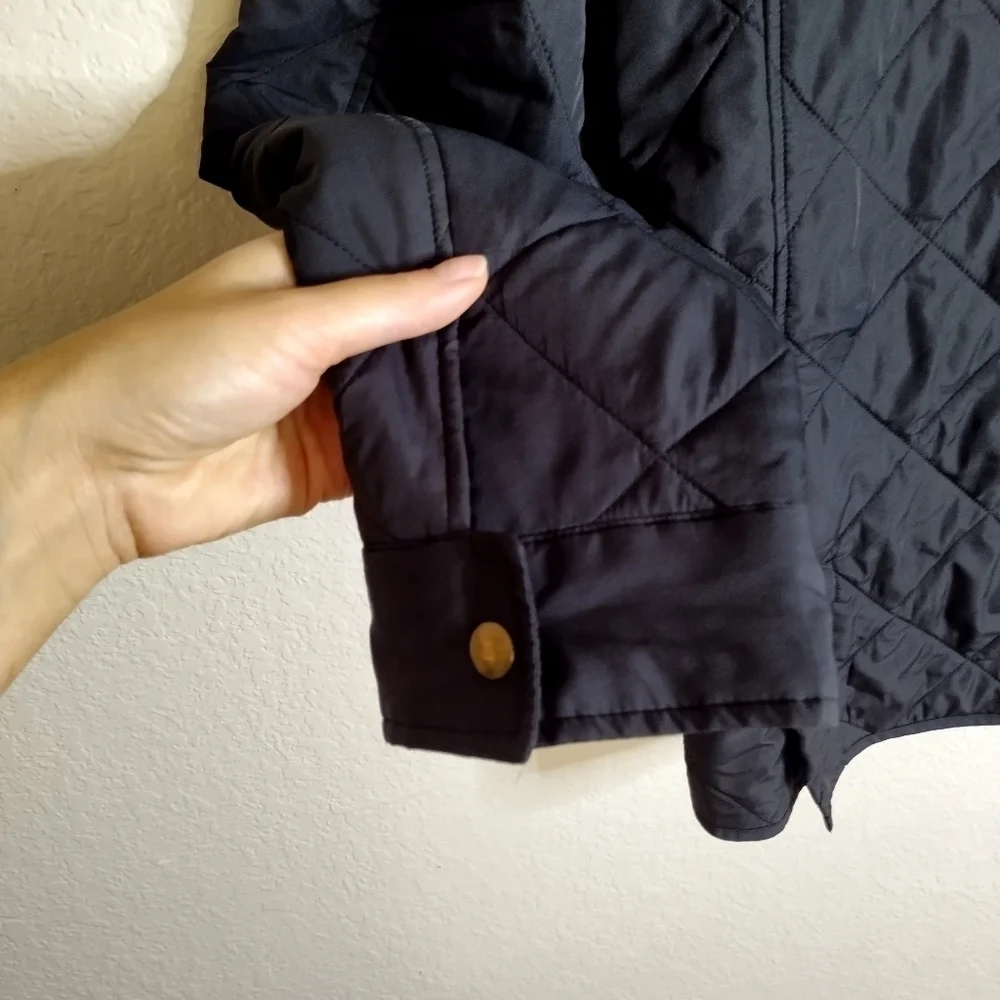 J. Crew Men's Greyson Quilted Field Jacket Black sz L